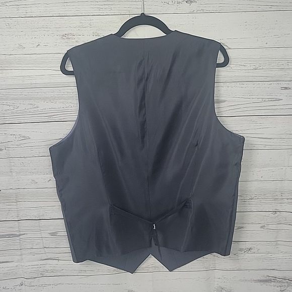 Men's Size Large Wrinkle Resistant Perry Ellis Suit Vest - Picture 2 of 6